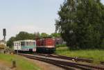 UBB 972 201-8 + 201 792-9 am 30.05.2014 abgestellt in Zinnowitz.