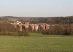 172 132-3, 172 171-1 und 172 760-1 zu sehen am 28.03.15 auf der Elstertalbrücke.