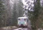 Ferkeltaxe 772 312-5 fhrt am 10.02.07 von Nossen nach Grovoigtsberg.