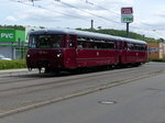 Seltener Besuch auf dem Zwickauer Dreischienengleis.172 171 und 172 132 auf Sonderfahrt in die Zwickauer Innenstadt.