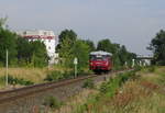 EBS 772 345-5 als DPE 61438 von Kühnausen nach Katzhütte, am 11.07.2015 in Erfurt Nord.