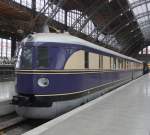 kurz bevor es am 14.04.2013 wieder zurck nach Rostock ging wurde VT 137 225 Fliegender Hamburger auf dem Museumsgleis im Leipzig Hbf fotografiert.