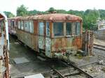 den erhaltenen Triebwagen Genthiner Kleinbahn T 3, ehemals DR(Ost) 135 540 fotografierte ich am 08.05. 2018 im Triebwagenmuseum Dessau