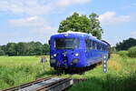 686 002 erreicht den Endbahnhof Stemmen.

Stemmen 25.07.2021