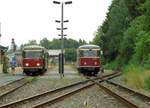 Ebenso gelungen war der  Schlemmerexpress am 28.07.18, bei dem es dem gültigen Fahrplan und der Fahrzeugeinteilung geschuldet, zu einem Talbot-Treffen in Stiege kam.