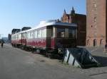 Am Streckenende von der Stralsunder Hafenbahn stand am 18.und 19.August 2012 der WUMAG aus Buxtehude.