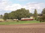 Dieses Bild zeigt einen Wumag Triebwagen auf der Strecke Groheringen Straufurt.