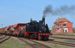 Dampflok 91 134 Leipziger Dampf KulTour (Eisenbahnfreunde Wismar e.V.) im Traditionsbahnbetriebswerk Staßfurt 30.03.2019