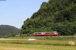 VT 5 und VS 14 als RB 22283 (Schelklingen-Münsingen) bei Hütten 1.7.18