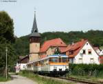 VT 9, VS 142 und VT 26 als SWE70774 (Hffenhardt-Neckarbisch ofsheim Nord) in Untergimpern 31.7.09