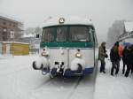 WB VT 1 MAN Schienenbus an der Haltestelle Wiehl am 5.12.10  