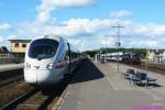 DB 605 (Diesel-ICE) auf der Vogelfluglinie 03: 05.06.2009, 17.22 Uhr, Nykbing: 605  Kbenhavn  = DSB 5517 als ICE 32 nach Hamburg  