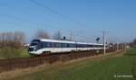 605 006/506 ist am 14.02.15 als ICE 36 bei Reinfeld Richtung Hamburg Hbf unterwegs.