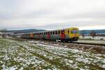 HLB Taunusbahn LHB VT2 E Doppeltraktion am 12.01.22 bei Wehrheim (Taunus)