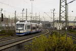 609 116 als S 28 bei der Einfahrt nach Düsseldorf Hbf am 10.12.20.