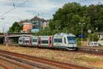 RegioBahn 609 101 (VT101) als S28 in Wuppertal, Juli 2025.