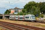 RegioBahn 609 102 (VT102) als S28 in Wuppertal, Juli 2025.