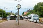 RegioBahn 609 114 (VT114) & 609 117 (VT117) als S28 in Wuppertal, Juli 2025.