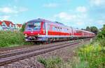 610 012 und zwei Artgenossen waren am 4.9.06 westlich von Hersbruck nach N�rnberg unterwegs.
