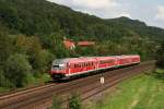 610 012 am 04.08.2009 bei Hersbruck.