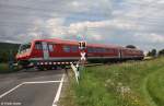 Pendolino DB 610 501 als RE 3522 Neustadt an der Waldnaab - Nrnberg, KBS 870 Neustadt - Nrnberg, fotografiert bei Rothenstadt kurz vor Weiden am 27.07.2011