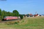 610 006 als RE 3566 nach Nrnberg beim Kirchenblick in Sulzbach-Rosenberg, 18.08.2012