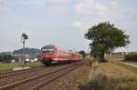 610 001 + 020 am 05.09.2012 als RE3566 bei Sulzbach-Rosenberg