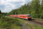 610 011 und 020 am 28.5.13 in Reuth an der KBS 855 als RE 3697 nach Regensburg