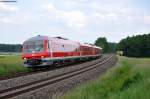 610 004 und eine Schwestermaschine mit RE 3696 nach Hof bei Oberteich, 12.06.2013 