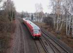 610 012 bei der Einfahrt in Marktredwitz am 15.11.13.