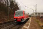 610 011 DB Regio in Michelau auf dem Weg von Hof ins DB Museum Koblenz, dort soll der VT dann fr Sonderfahrten eingesetzt werden. 11.02.2015