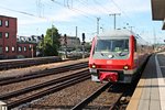 Durchfahrt von 610 011 am 14.06.2015 als Sonderzug (Koblenz Lützel (Museum) - Limburg (Lahn)) in Koblenz Lützel in Richtung rechter Rheinstrecke.