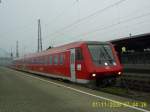 611 537-2 rangiert am 1.11.2008 in Ulm Hbf.