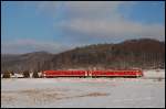 Dieser 611er war Anfang Januar 2009 auf dem Weg nach Aalen. Dabei wurde er bei Knigsbronn abgelichtet.