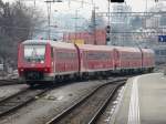 DB - Triebzge 611 529-9 + 611 ... unterwegs in der Schweiz im Bahnhofsareal Schaffhausen am 20.02.2009