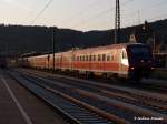 Ein aus 611 044/017/034 bestehende Garnitur durchfhrt er als IRE3265 / 22495 nach Aulendorf / Rottenburg(Neckar)  den Bhf Plochingen.