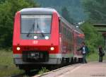 611 009-2 als RE 3205 (St.Georgen(Schwarzw)-Ulm Hbf) in St.Georgen(Schwarzw) auf Gleis 3 15.6.09