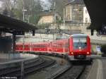BR 611 044-9 und ein weiterer 611er erreichen am 17.4.2010 Schaffhausen als IRE 3101 nach Ulm Hbf.