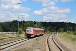 611 007 als Regionalbahn nach Aulendorf bei der Einfahrt