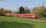 611 029-9 und 611 030-7  als IRE 3252/RB 22482 (Aulendorf/Rottenburg(Neckar)-Stuttgart Hbf) bei Wernau 24.4.13