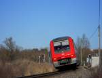 Am 20.2.14 war 611 002 als IRE3259 von Stuttgart nach Aulendorf unterwegs.
Aufgenommen bei Hechingen. 
