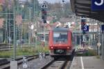 DONAUESCHINGEN (Schwarzwald-Baar-Kreis), 01.10.2014, 611 039-9 als Regionalbahn nach Neustadt (Schwarzw) bei der Einfahrt