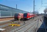 611 516 und 612 489 sowie unser Sonderzug mit 01 1066 am 19.4.15 in Hof.