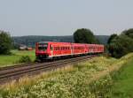 Der 611 043 und der 611 036 als IRE nach Basel Baden am 04.07.2015 unterwegs bei Hochdorf.