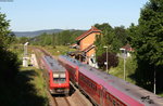 611 036-5 und 611 016-6 als IRE 3214 (Ulm Hbf-Neustadt(Schwarzw)) 611 035-7 als IRE 3217 (Neustadt(Schwarzw)-Ulm Hbf) in Döggingen 22.6.16