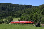 611 016-6 und 611 019-1  als IRE 3209 (Neustadt(Schwarzw)-Ulm Hbf) bei Hausen im Tal 23.6.16