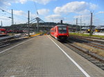 611 030 kam am 16.07.16 als Ire 3233 (Aalen - Ulm hbf) planmäßig in den Ulmer Hauptbahnhof gefahren.