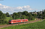 611 036-5 als RE 22307 (Rottweil-Neustadt(Schwarzw)) bei Grüningen 18.7.16