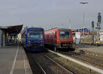 DB: Impressionen des Bahnhofs Friedrichhafen Stadt vom 25. November 2016.
Foto: Walter Ruetsch