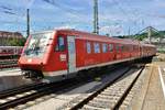 611 020-8 fährt am 01.06.2019 als RE22320 nach Sigmaringen aus dem Ulmer Hauptbahnhof aus.